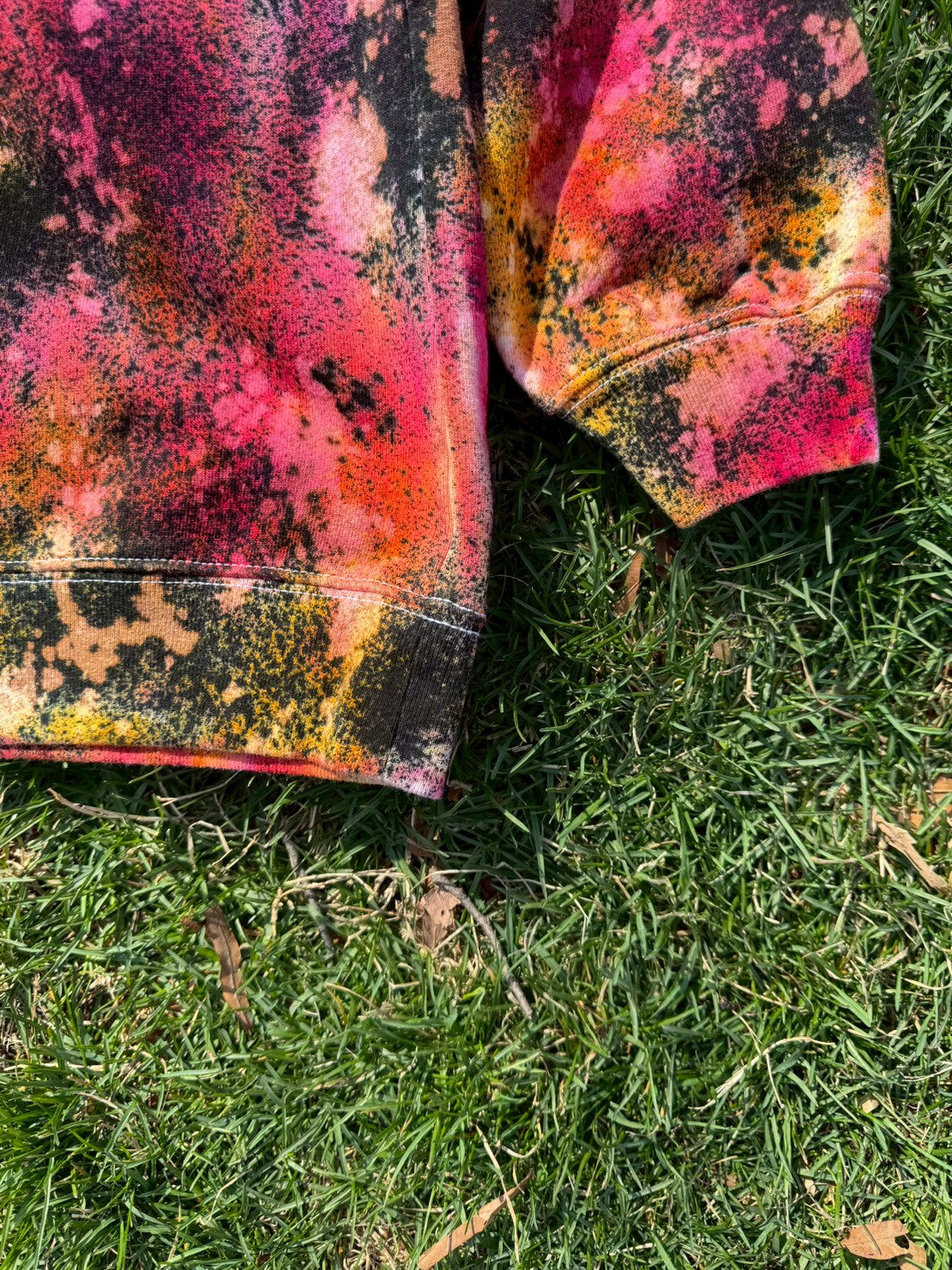 Japan-Made Hand-Dyed Sweatshirt (Warm Tones)