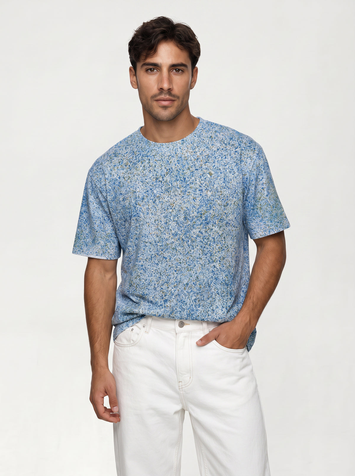 Japan-Made Hand-Dyed T-Shirt (Cool Tones)