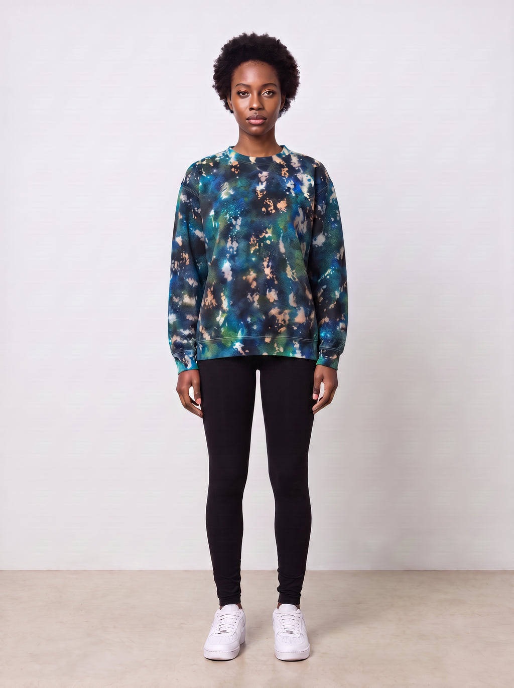 Japan-Made Hand-Dyed Sweatshirt (Cool Tones)