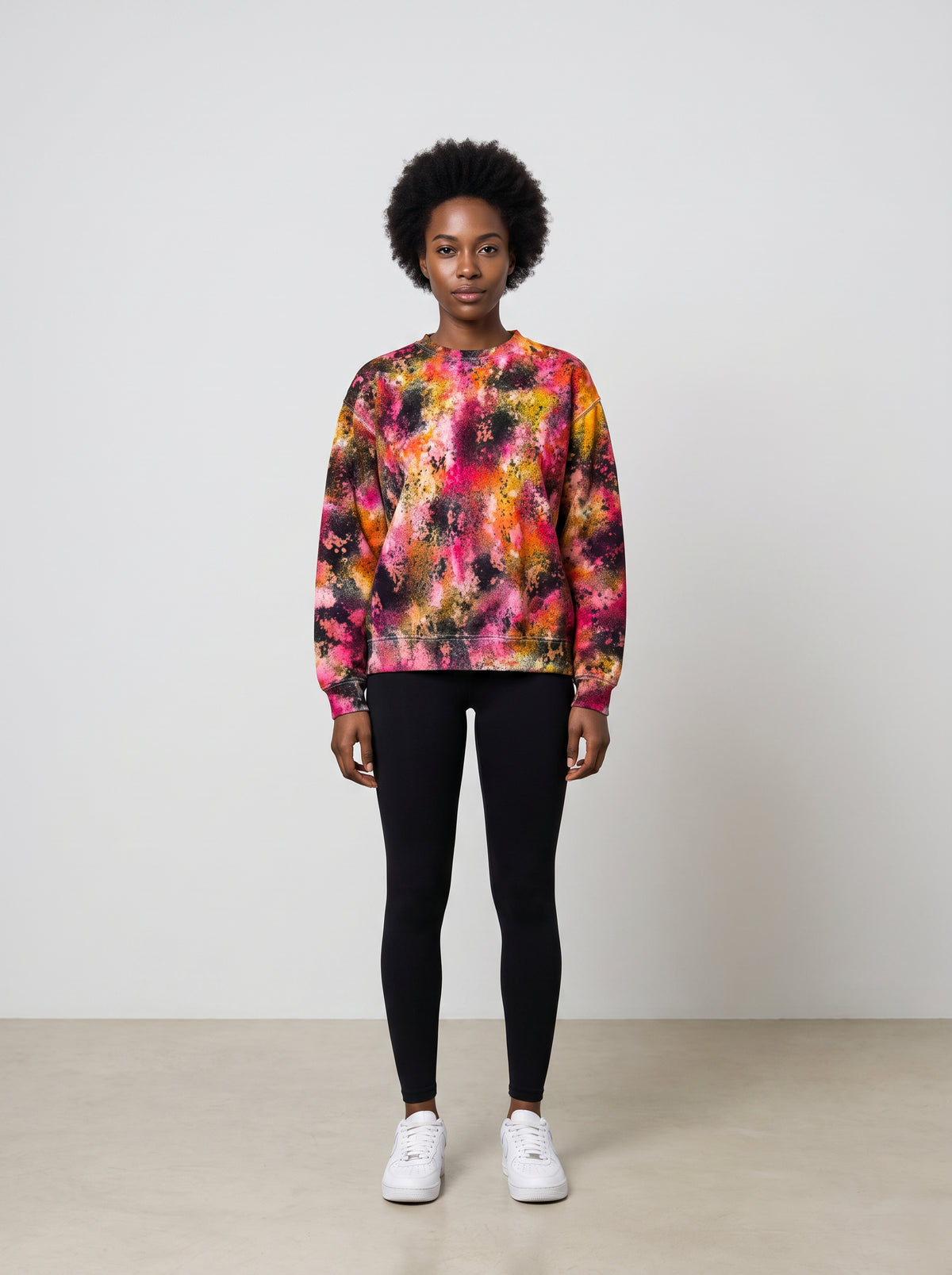 Japan-Made Hand-Dyed Sweatshirt (Warm Tones)