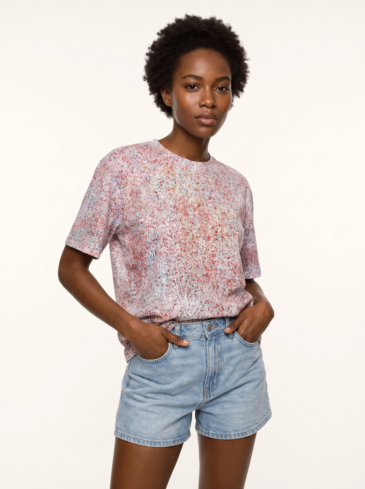 Japan-Made Hand-Dyed T-Shirt (Warm Tones)